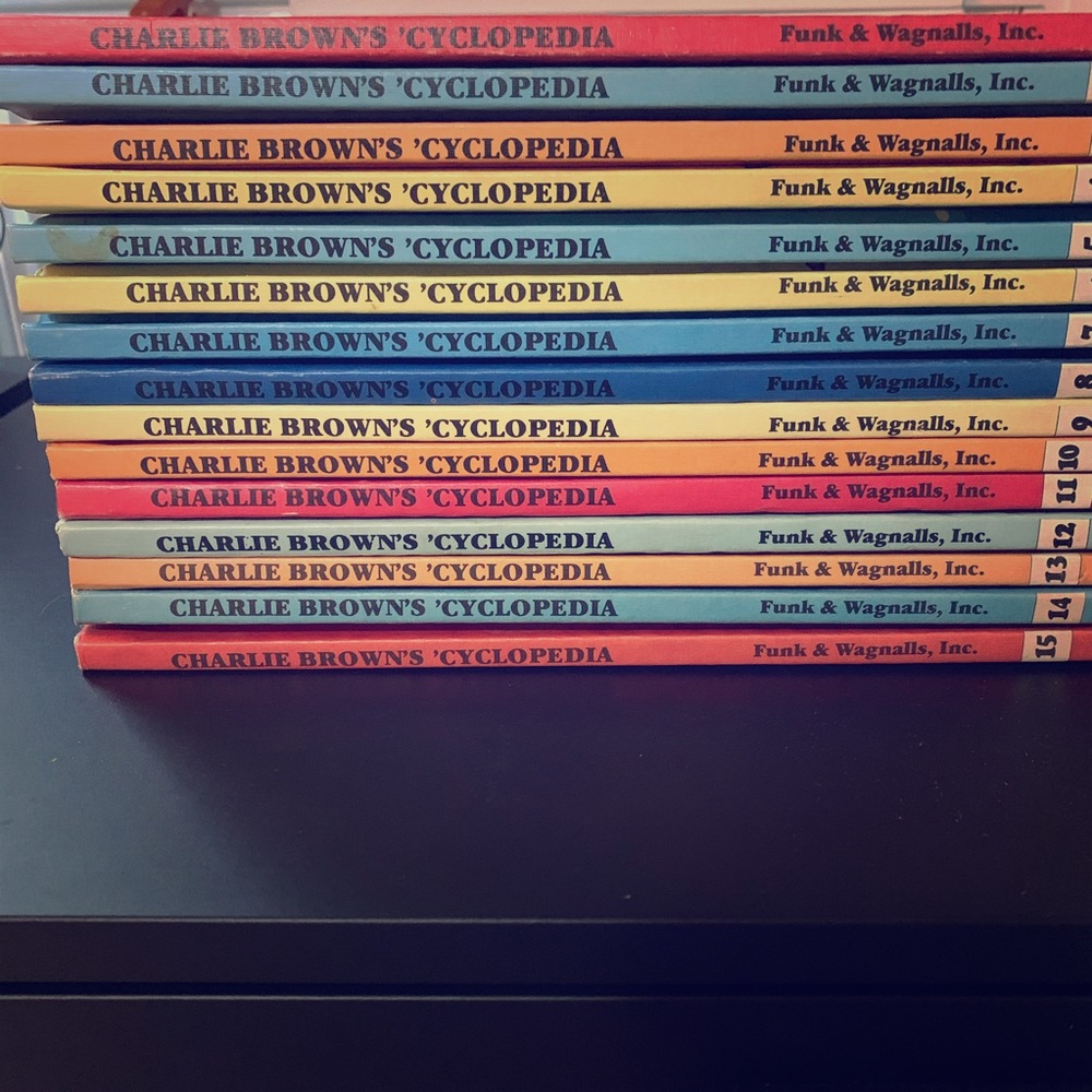 COPY - Vintage Peanuts Cyclopedia Set Vol 8-15